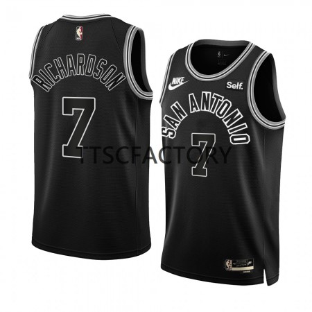 Maillot Basket San Antonio Spurs Josh Richardson 7 Nike 2022-23 Classic Edition Noir Swingman - Homme